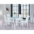 Global Furniture Dining Chair, Glossy WhitePVC