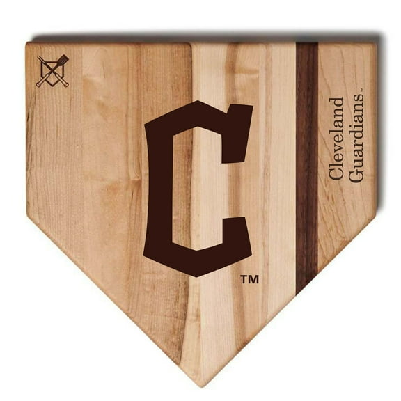 Baseball BBQ Cleveland Guardians 17'' x 17'' Home Plate Cutting Board