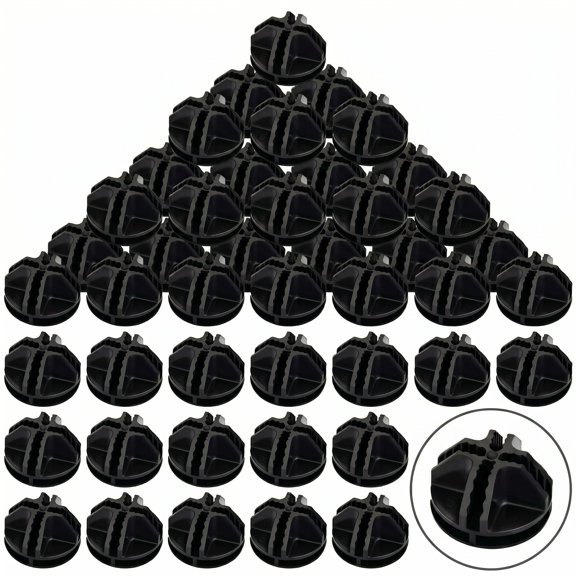 Lsupdaol Adult Cube Connectors Closet Organizer, Black, 32 Count