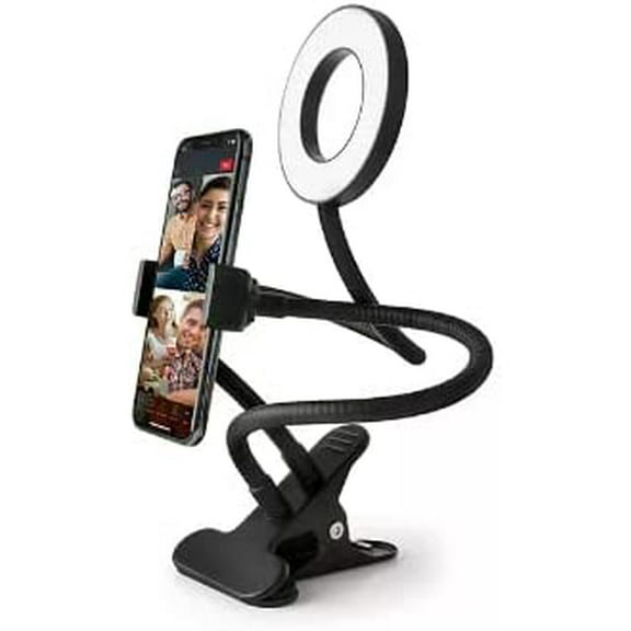 Smart Gear Live Stream Set, Black with Ring Light Video Photography