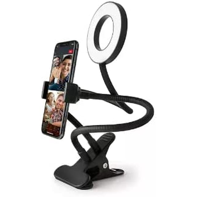 Smart Gear Live Stream Set, Black with Ring Light Video Photography
