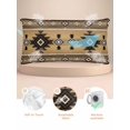 thumbnail image 2 of Brown Southwest Satin Pillowcase for Hair and Skin with Zipper, Soft Breathable Cooling Silk Pillow Cases, Boho Aztec Ethnic Abstract Geometric Throw Pillow Covers King Size 20"x40", 2 of 6