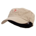 thumbnail image 2 of Red Crane Logo Embroidered Big Size Fitted Ripstop Cotton Military Army Cap - Khaki XL-2XL, 2 of 5