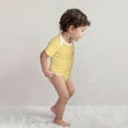 thumbnail image 4 of Yiaed Yellow Gingham Print Infant Climbing Short Sleeve Onesie One-Piece Baby Bodysuit Clothes 0-12 Months -9M, 4 of 6