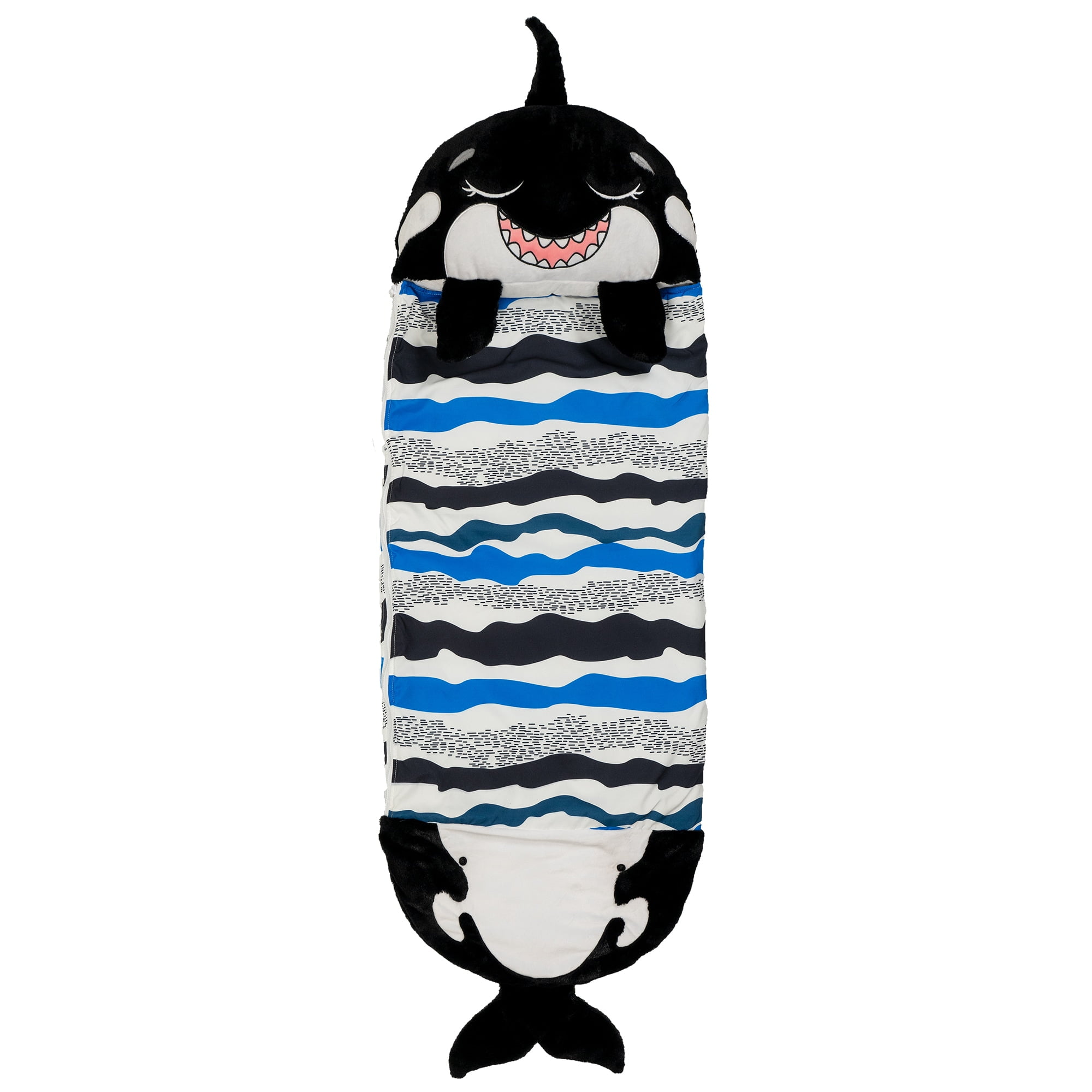 Happy Nappers: Pillow & Sleepy Sack: Large - Ozzy The Black Shark