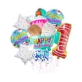 thumbnail image 2 of Globos de helado, globos de , número de feliz cumpleaños de donut, globos de números enormes para decoraciones de suministros de fiesta de cum Numero 1, 2 of 8