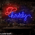 thumbnail image 3 of Glowneon Howdy Neon Sign, Cowboy Bar Wall Decor, Western Cowboy Sign, 3 of 5