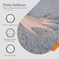 thumbnail image 2 of Walensee Bathroom Rug Non Slip Bath Mat (16 x 24, Hunter Green) Water Absorbent Soft Microfiber Shaggy Mat Machine Washable Bath Rug Thick Plush Rugs for Shower, 2 of 9