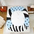 thumbnail image 5 of Castle Fairy Dreamy Ribbon Bow-Tie Bed Sheets,Zebra Print King Sheets, 5 of 7