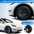 thumbnail image 7 of BunnyBird Tesla Hubcaps - 19-inch Model Y Wheel Cover - PC+ABS Composite Material Rim Protector - Premium Car Accessories - Single Replacement Piece, 7 of 7