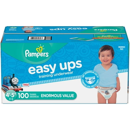 Pampers Easy Ups Boys' Training Underwear Enormous Pack - Size 4T-5T -  100ct – BrickSeek