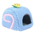 thumbnail image 3 of Cama para hámster, cama para conejillo de indias, hábitat para dormir, nido para erizo, chinchilla, azúcar Azul, 3 of 9