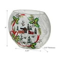thumbnail image 2 of Christmas Crackled Glass Vase Winter Village, 2 of 3