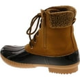 thumbnail image 3 of NATURE BREEZE DUCK-02 Women Stitching Lace Up Side Zip Waterproof Insulated Boot, Wheat, 6, 3 of 4