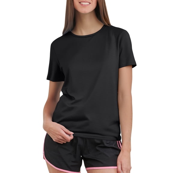 LoTiSee Women's Quick Dry Short Sleeve T-Shirt – Moisture-Wicking Athletic Running Top for Workout & Daily Wear