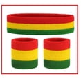 thumbnail image 4 of Juego de 4 Uds de bandas para el sudor, diadema deportiva, conjunto de muñequeras, muñequeras de tela de rizo, muñequeras para el sudor, diademas que absorben la humedad, 4 of 5