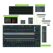 12 Channels Digital Sound Processors DSP 8 Channels 50 Watts RMS Power Amplifier With Player