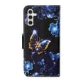 thumbnail image 3 of Feishell for Samsung Galaxy A14 5G 6.6 inch Wallet Case with Card Holder,Cute Pattern PU Leather Magnetic Clasp Flip Kickstand Card Slots Shockproof Phone Case for Women Girls,Moon Butterfly, 3 of 7