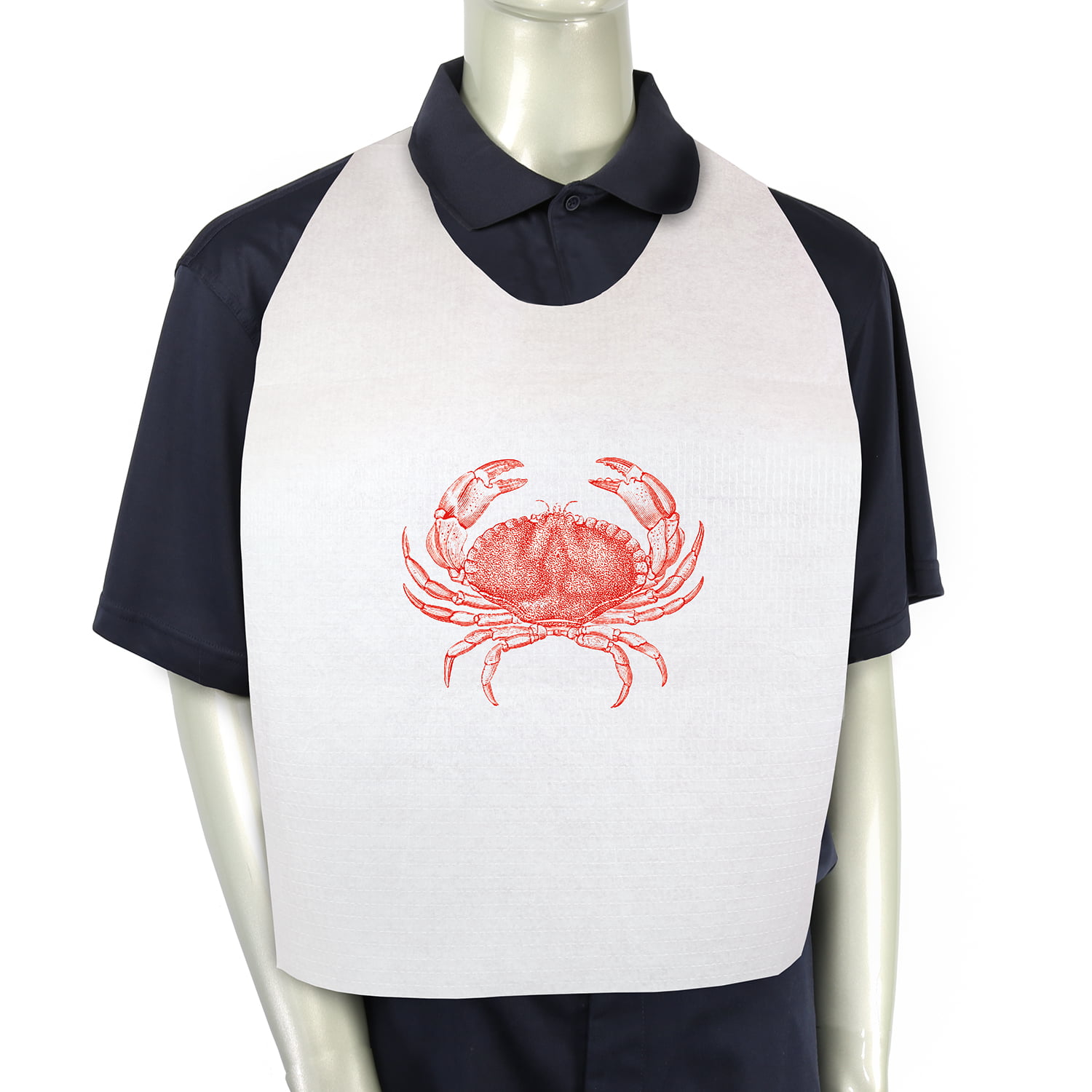 CASE OF 500 DISPOSABLE PLASTIC CRAB BIBS FREE SHIPPING 