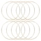 thumbnail image 1 of Uxcell 10 Pcs Aros de Atrapa Sueños de Metal de 6" para Manualidades de DIY Soportes para Plantas Dorado, 1 of 7