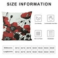 thumbnail image 5 of PHYHOO Flower Decorative Throw Pillow Covers Outdoor Floral Pillow Cases Square Linen Pillowcase Cushion Covers with Hidden Zipper for Sofa Home Couch Patio Living Room Decor, 5 of 5