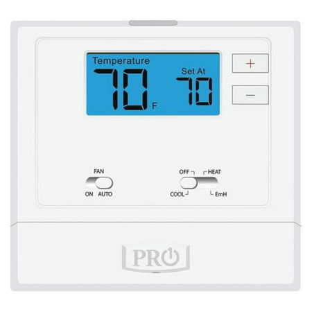 PRO1 IAQ Thermostat, Stages 2 Heat/1 Cool, T621-2 (Best 2 Stage Thermostat)