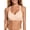Skin Color, variant on Women's Seamless Jelly Comfortable Bra, No Underwire, Full Support, Push Up, V Neck Sleeping T-shirt Bra, Sizes S to 3XL