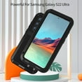 thumbnail image 2 of Dteck for Samsung Galaxy S22 Ultra 6.8" Case, Outdoor Sports Military Heavy Duty Metal Cover Shockproof Dustproof Full Body Protective Case Without Screen Protector, Support Wireless Charging,Black, 2 of 6