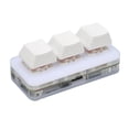 thumbnail image 1 of Macro Programming Keyboard, RGB LED Backlight Supports Hot Swap Memory Function USB 3 Key Mini Keyboard Multifunction OSU   for Game Black,White, 1 of 7