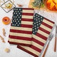 thumbnail image 3 of American Flag Kitchen Towels Set of 2, Vintage Red BlueUSA Flag Soft Microfiber Dish Towels, Absorbent Quick-Dry Washable Dishcloths for Kitchen Cleaning, Drying Dishes, 18x28 Inches, 3 of 9