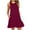 Wine, variant on Axiiglly Summer Dresses for Women Beach Party Sundress Sleeveless Casual Loose Pockets Tank Dress