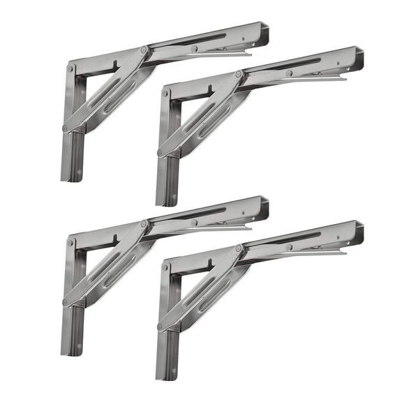 MARINE CITY Boat Stainless-Steel Table Bracket -Short Release Arm, 12 Inches, 330LB 4 Pcs