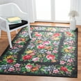 thumbnail image 2 of SAFAVIEH Journey Marvyn Floral Machine Washable Area Rug, Charcoal/Green, 7'9" x 10', 2 of 9