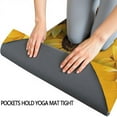 thumbnail image 3 of Yellow Sunflower Pattern Hot Yoga Mat Towel Non Slip for Hot Yoga - Quick-Drying Yoga Mat Cover with 4 Corner Pockets with Travel Bag - Hot Yoga Towel Non Slip Grip Moisture Wicking Sweat 70"x26", 3 of 6