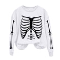 thumbnail image 5 of Inverlee Womens Halloween Sweatshirts Funny Pumpkin Ghost Graphic T-shirt Work Round Neck Sweatshirt Long Sleeve Holiday Pullover Tops Halloween Costumes, 5 of 6