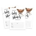 thumbnail image 1 of Inkdotpot 30 Fill In StyleBaby Shower Invitation Cards Fox Jungle Animals Blank Invites, 1 of 7