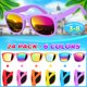 thumbnail image 3 of Gafas de sol GINMIC Kids Neon con protección UV400, paquete de 24 unidades para niños de 3 a 8 años, 3 of 8