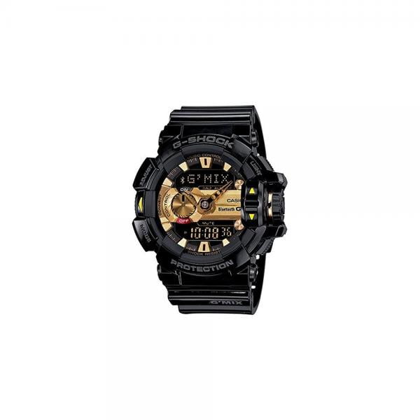 Casio G Shock G Shock Mens Bluetooth Smart Analog Digital Sports Watch Black Gold Walmart Com Walmart Com
