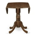 thumbnail image 3 of East West Furniture Dublin Traditional Rubber Wood Dining Table in Walnut, 3 of 4