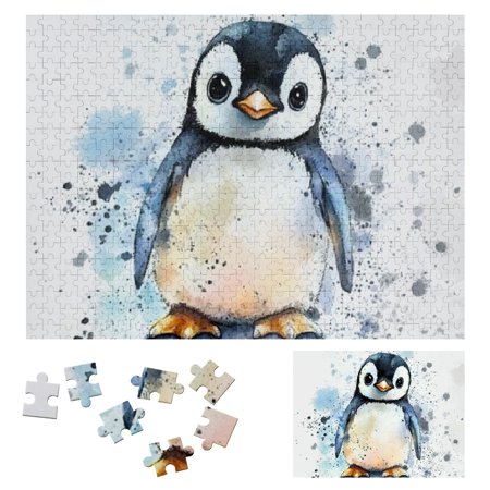 Patifu Challenging Difficult Wood Penguin Puzzle for Adults, Premium Eco-Friendly Wooden Jigsaw, Gift for Family Friends 500 PCS