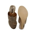 thumbnail image 5 of Rose Gold Traditional Sandal Handmade Shoes Indian Shoes Ladies Wedge Heel Sandal Ethnic Shoes, 5 of 5