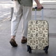 thumbnail image 3 of Beige Curiosity Shoppe Pattern Luggage Cover Fashion Suitcase Cover Baggage Covers Fit 25-28 Inch Luggage (Go Travel), 3 of 5