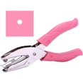 thumbnail image 2 of 1/4 Inch Small Mini Tiny Circle Shaped Hole Paper Punch Puncher with Pink Soft Handheld Grip fo, 2 of 5
