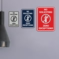 thumbnail image 3 of Portrait No Soliciting Zero Exceptions Sign (Black Gold) - Medium, 3 of 7