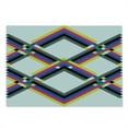 thumbnail image 2 of Psychedelic Cutting Board, Geometric Composition with Colorful Zigzag Chevron Lines Squares Digital Grid, Decorative Tempered Glass Cutting and Serving Board, Large Size, Multicolor, by Ambesonne, 2 of 5