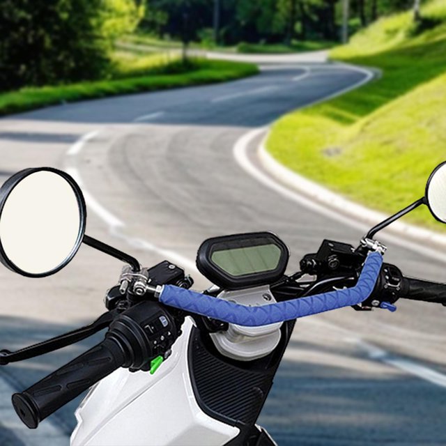DYNWAVECA Motorcycle Balance Bar Easy Use High Performance Professional Handle Bracket Blue