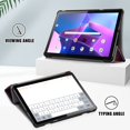 thumbnail image 4 of Dteck Case for Lenovo Tab M10 Case 10.1 Inch 3rd Gen 2022 (TB-328F),Magnetic Auto Sleep/Wake Leather Tri-fold Folio Slim Case Hybrid Kickstand Cover,Forest, 4 of 6