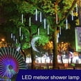 thumbnail image 3 of Luces solares para jardín Cadena de luces de hadas Lluvia de Resistente a la intemperie 5M Blanco Sharpla Luz de cadena de hadas, 3 of 8