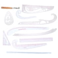 thumbnail image 1 of Weiweiguan 1 Set Multi-function Clothing Sample Cutting Ruler Clothing Proofing Ruler, 1 of 6