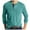 Mint Green, variant on Curuila Mens Shirt Spring Autumn Solid Color Pullover With Button Crew Neck Long Sleeve T Shirt Comfortable Sweatshirt Beige Size L